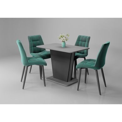 Cтол COSMO GREY 145x68 графит/камень серый