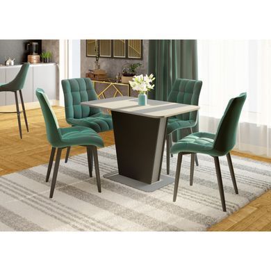 Cтол COSMO GREY 145x68 графит/камень серый