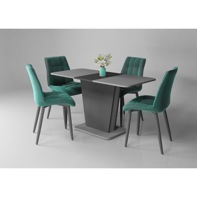Cтол COSMO GREY 145x68 графит/камень серый