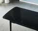 Стіл INTARSIO BERLIN CERAMIC 140(180)*80 чорний мат/чорний каркас