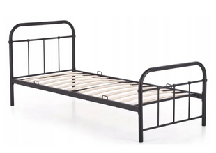 Ліжко металеве MEBEL ELITE 120x200 см PABLO Чорний