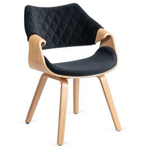 Стул бархатный MEBEL ELITE LUISE Velvet Черный