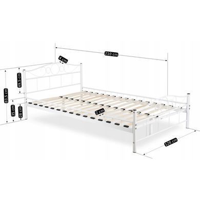 Кровать MEBEL ELITE GRIFFIN 120x200 см Белый