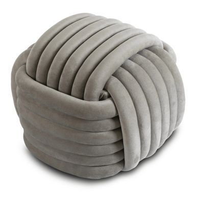 Пуф MEBEL ELITE MAGMA Welur Сірий