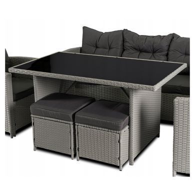 Комплект садових меблів MEBEL ELITE COLORADO Сірий