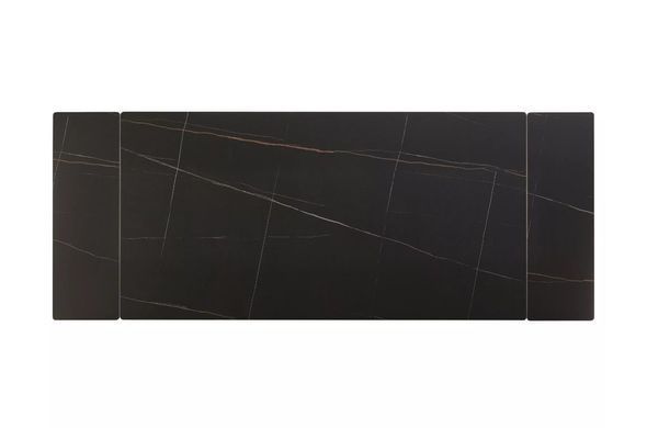 Cтіл обідній розкладний Imperia 180 (240)*90 см Чорний мармур/Чорний мат SIGNAL