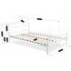 Кровать MEBEL ELITE GRIFFIN 120x200 см Белый