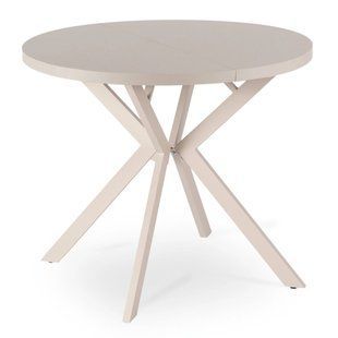 Розкладний обідній стіл MEBEL ELITE DORIAN 80(160)*80 Кашемір/Кашемір