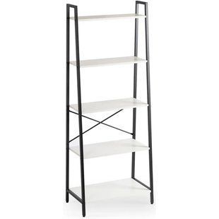 Стелаж MEBEL ELITE ERVA білий / чорний
