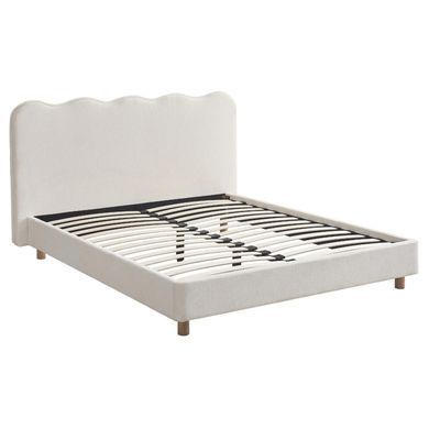 Кровать MEBEL ELITE IZMIR 160x200 см Кремовая