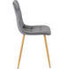Стілець оксамитовий MEBEL ELITE FREDY Velvet Сірий