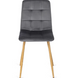 Стілець оксамитовий MEBEL ELITE FREDY Velvet Сірий