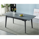 Стіл INTARSIO BERLIN CERAMIC 111(140)*75 сірий мат/чорний каркас