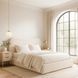 Кровать MEBEL ELITE HAGA Boucle 160x200 см Кремовая