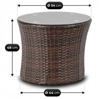 Комплект садових меблів MEBEL ELITE FRIO Коричневий
