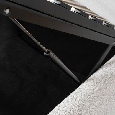 Кровать MEBEL ELITE HAGA Boucle 160x200 см Серый