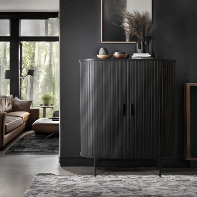 Комод MEBEL ELITE TRISH 100 см Черный