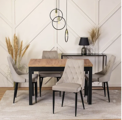 Стол раскладной MEBEL ELITE SKUBI 120-160х75 см дуб крафт