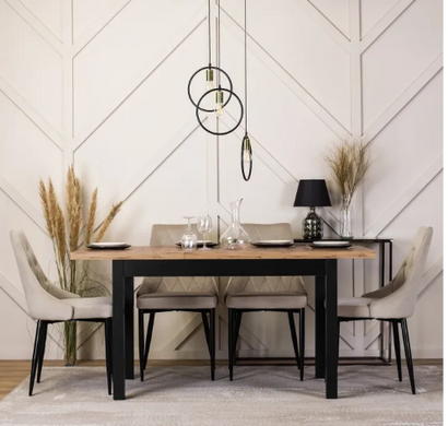 Стол раскладной MEBEL ELITE SKUBI 120-160х75 см дуб крафт