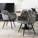 Стул вращающийся MEBEL ELITE IDA Серый велюр