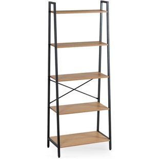 Стелаж MEBEL ELITE ERVA Золотий дуб / Чорний