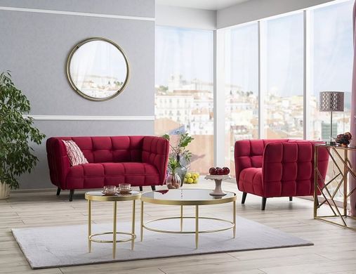 Диван Castello 2 Velvet Бордовий SIGNAL