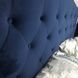 Кровать Aspen velvet Синий 160х200 см SIGNAL