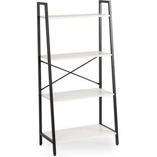 Стелаж MEBEL ELITE GIA Білий / Чорний