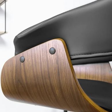 Барний стілець поворотний MEBEL ELITE NEVADA Екошкіра: Чорний