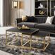 Комплект журнальних столів MEBEL ELITE TENOR Marmur 70*70 см Чорний