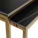 Комплект журнальних столів MEBEL ELITE TENOR Marmur 70*70 см Чорний