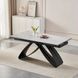 Стол раскладной MEBEL ELITE LUIGI 160-240х91 см Серый/Черный