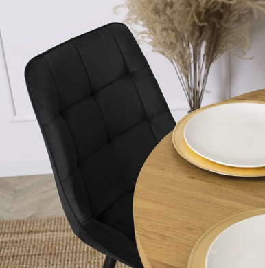 Стул бархатный MEBEL ELITE RIO Velvet Черный