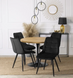 Стул бархатный MEBEL ELITE RIO Velvet Черный