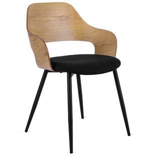 Стул MEBEL ELITE ORBI Дуб Золотой/Черный