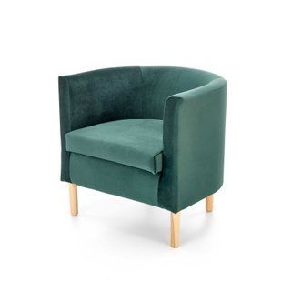 Кресло CLUBBY 2 Velvet Темно-зеленый HALMAR
