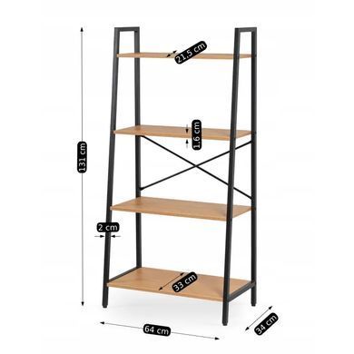 Стелаж MEBEL ELITE GIA Дуб / Чорний