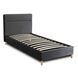 Кровать MEBEL ELITE NICEA Welur 90x200 см Серый