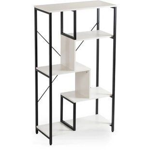 Стелаж MEBEL ELITE TIM білий / чорний