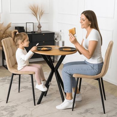 Обеденный стол MEBEL ELITE LAUREN 60 см Дуб золотой