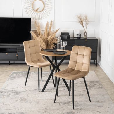 Обеденный стол MEBEL ELITE LAUREN 60 см Дуб золотой
