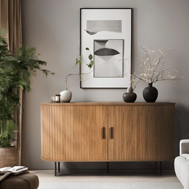 Комод MEBEL ELITE TRISH 140 см Дуб