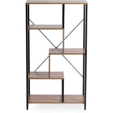 Стелаж MEBEL ELITE TIM горіх / чорний