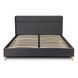 Кровать MEBEL ELITE NICEA Welur 160x200 см Серый