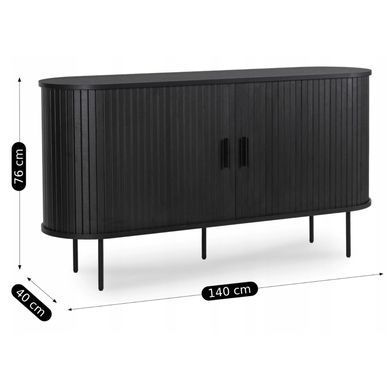Комод MEBEL ELITE NATE Черный