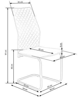 Стул K-444 Серый HALMAR