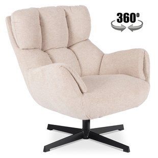 Кресло мягкое поворотное MEBEL ELITE REAL Кремовый