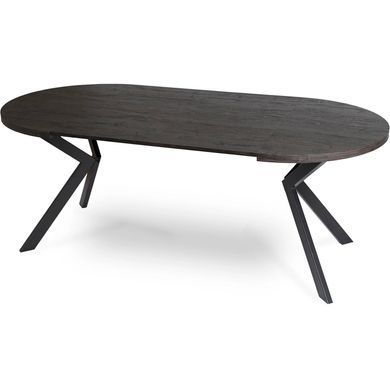 Розкладний обідній стіл MEBEL ELITE DORIAN 80(160)*80 Чорний