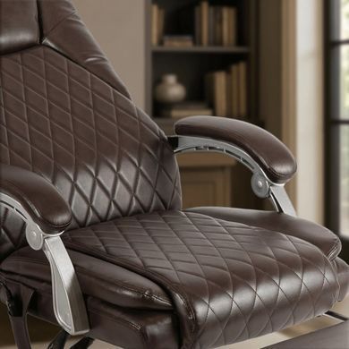 Масажне офісне крісло MEBEL ELITE GIORGIO Коричневий