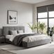 Кровать MEBEL ELITE TINGA Welur 160x200 см Серый